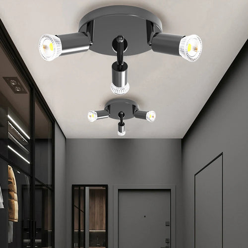 plafonnier led rotatif et réglable luminaire décoratif idéal - vue 4 sur 9