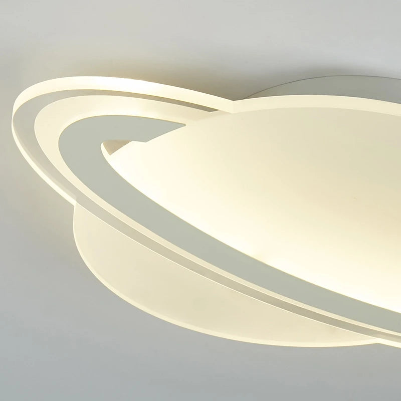 plafonnier moderne leds pour enfants motif planète espace - vue 5 sur 8