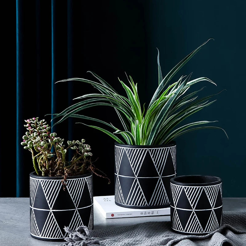 moule en silicone pour pot de fleurs en béton fait maison - vue 4 sur 14