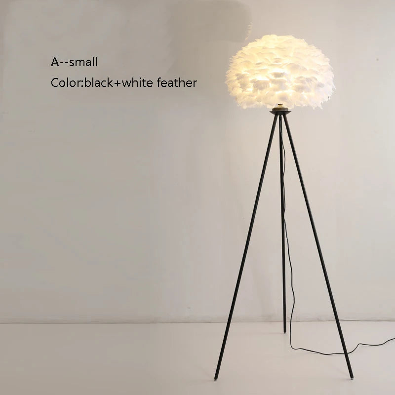 lampadaire créatif plumes pour mariage et célébration - vue 9 sur 22