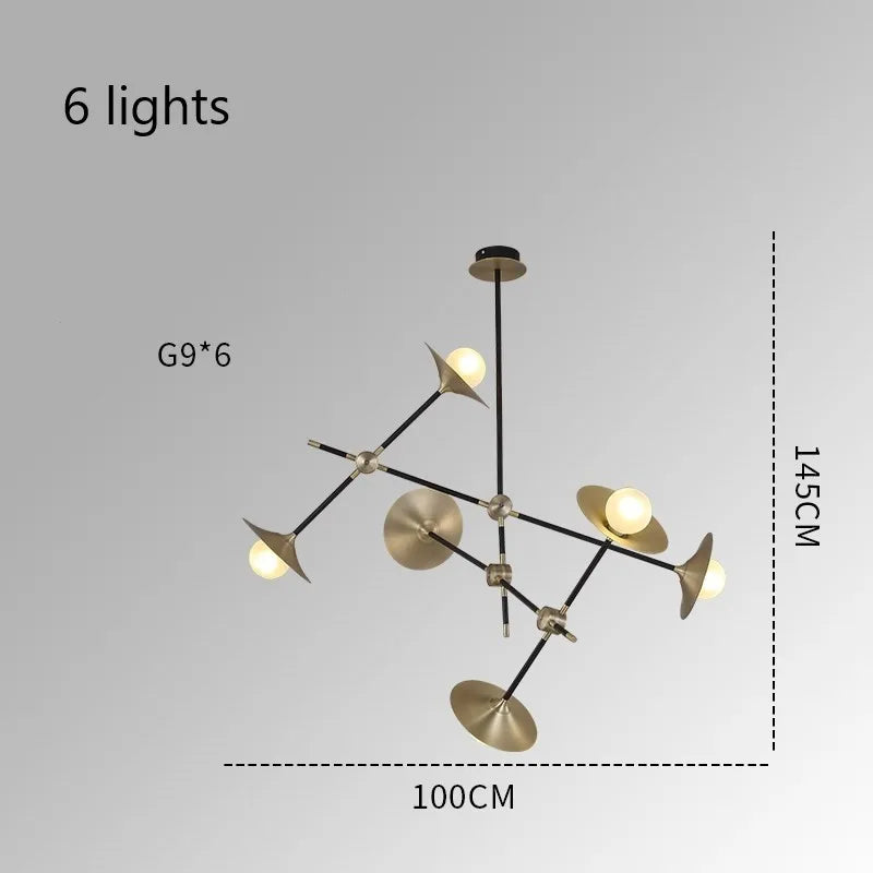 suspension postmoderne nordique design pour éclairage intérieur décoratif