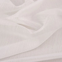 Rideau tulle transparent motifs floraux géométriques style luxe