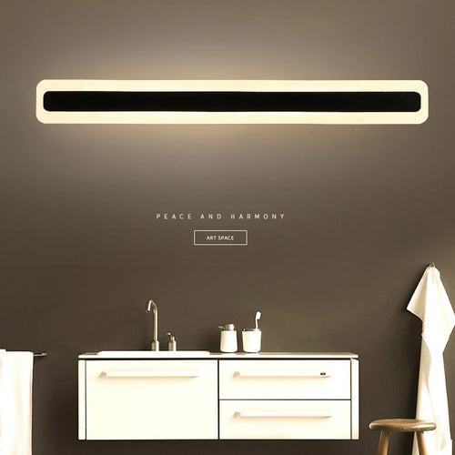 applique murale led acrylique miroir rectangle déco maison - vue 2 sur 16