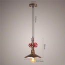 Suspension Loft Steampunk Vintage tuyau d'eau en métal