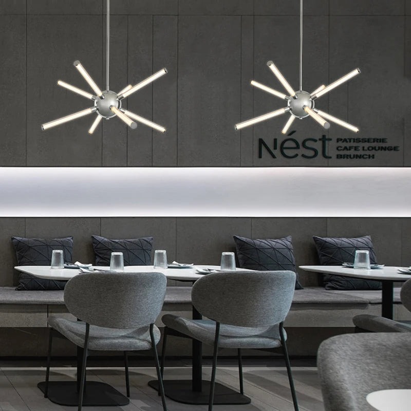 suspension moderne en aluminium pour intérieur bar et cuisine - vue 4 sur 9