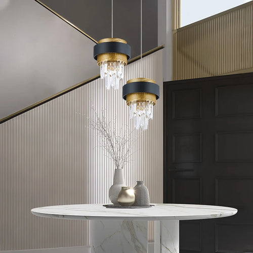 lustre en cristal de luxe design postmoderne pour intérieur élégant - vue 3 sur 7