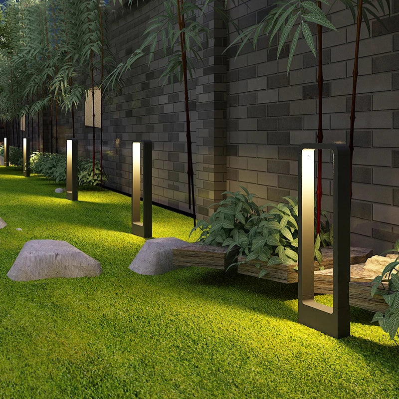 Lumières extérieures lumières de jardin lumières de pelouse modernes en aluminium étanche IP54 Villas lumières de paysage lumières de pelouse de paysage de cour - vue 2 sur 10