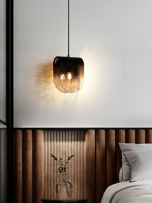 Suspension nordique simple en verre design arrondi - vue 7 sur 7