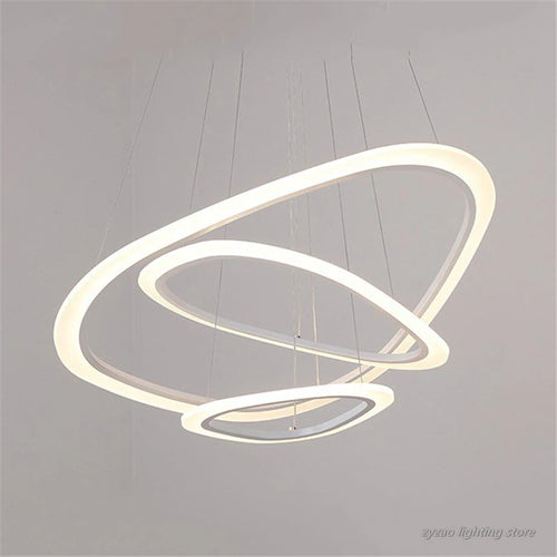 suspension moderne à LED en acrylique pour intérieur élégant - vue 5 sur 11