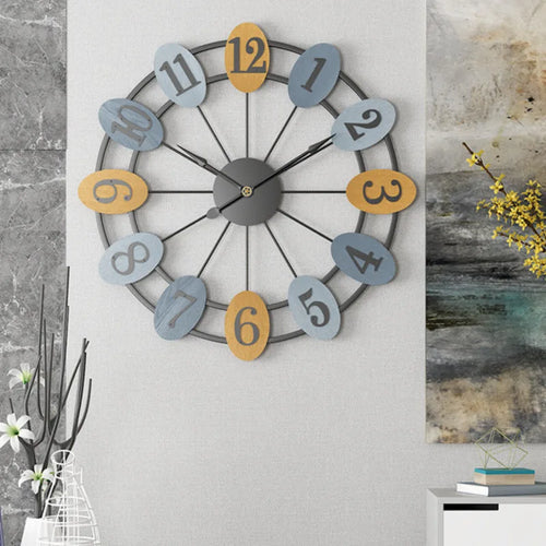 horloge murale silencieuse moderne pour décoration intérieure élégante - vue 4 sur 6