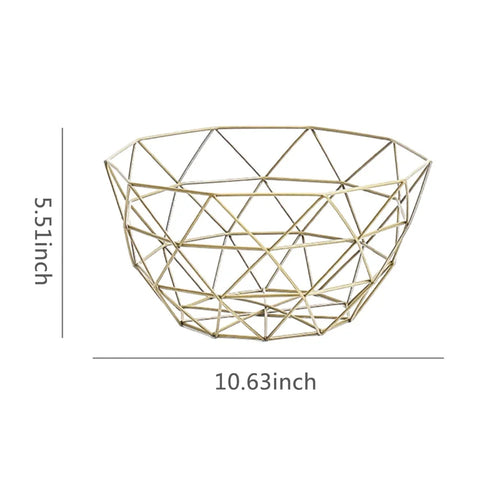 bols de rangement modernes en métal pour collations et fruits - vue 16 sur 17