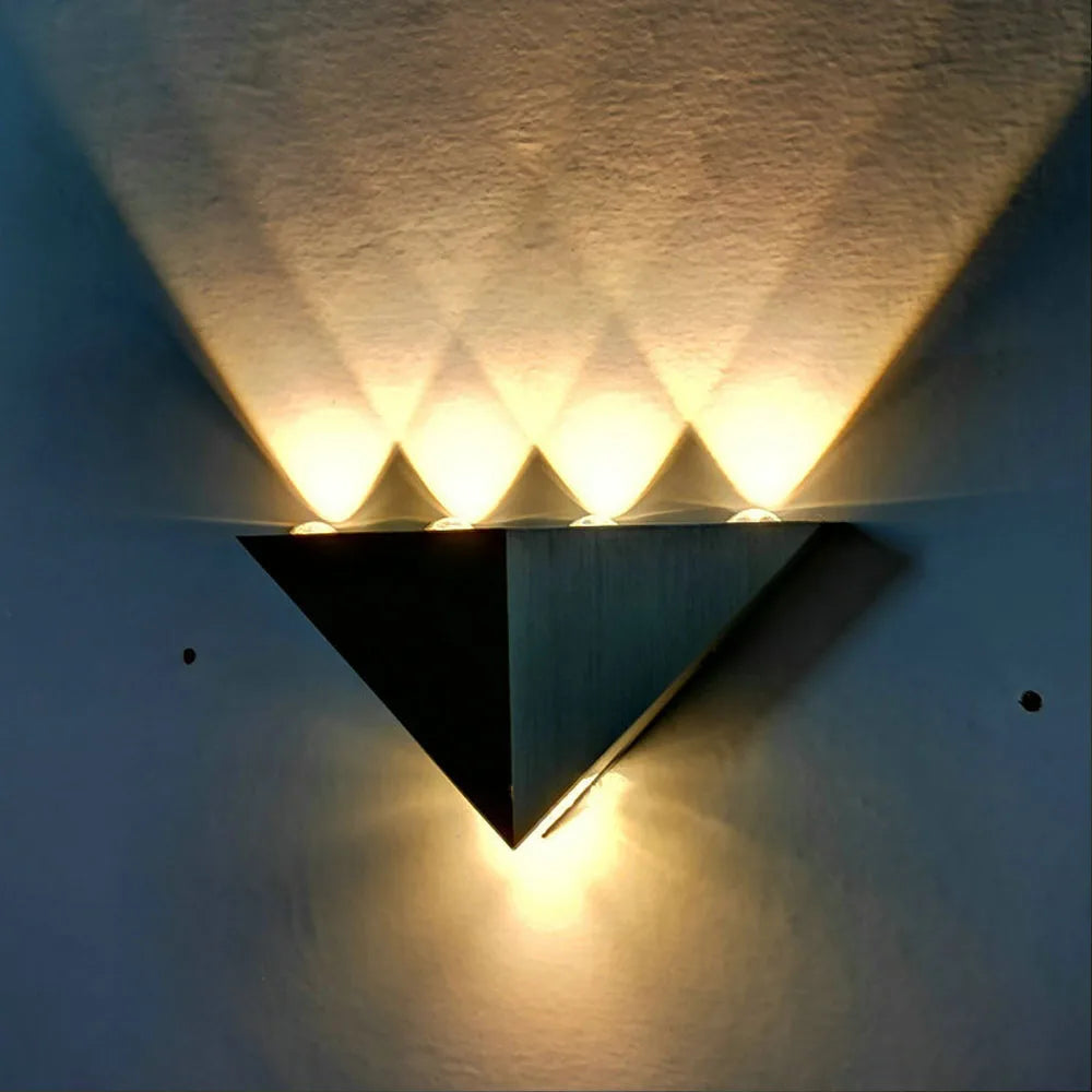 applique murale led double têtes brossée pour couloir et salon - vue 9 sur 13