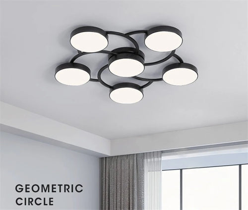 lustre à led interchangeable pour un éclairage intérieur moderne - vue 5 sur 6