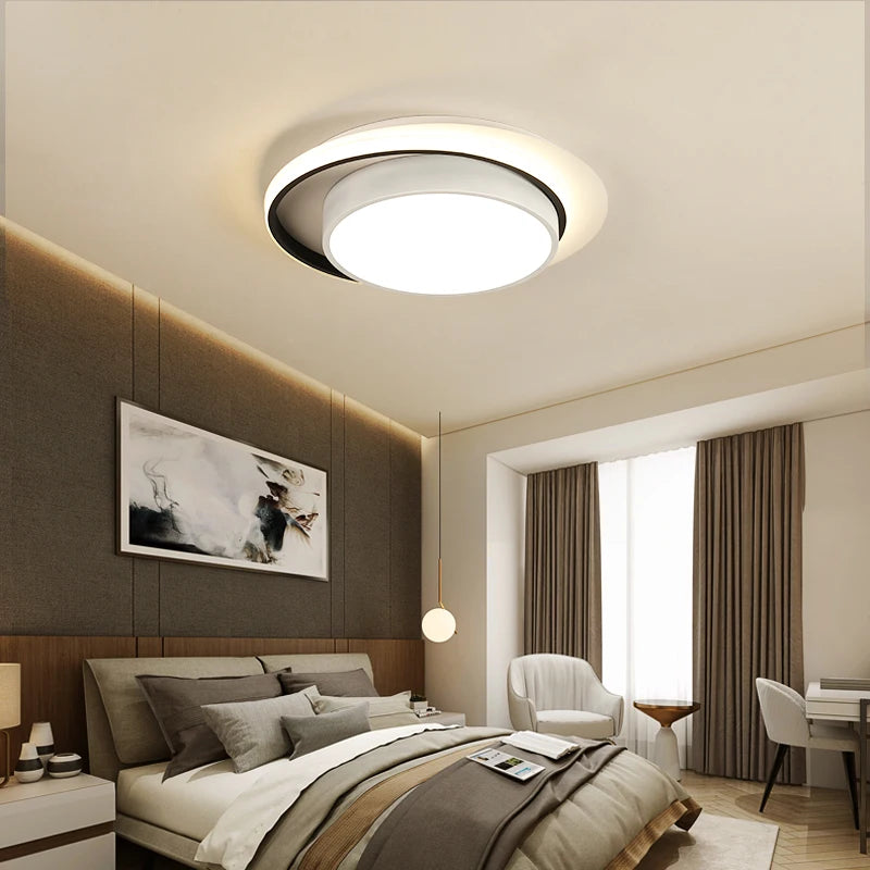 plafonnier acrylique rond pour décoration intérieure moderne - vue 3 sur 10
