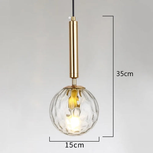 lustre moderne en verre pour bar restaurant et décoration intérieure - vue 9 sur 10