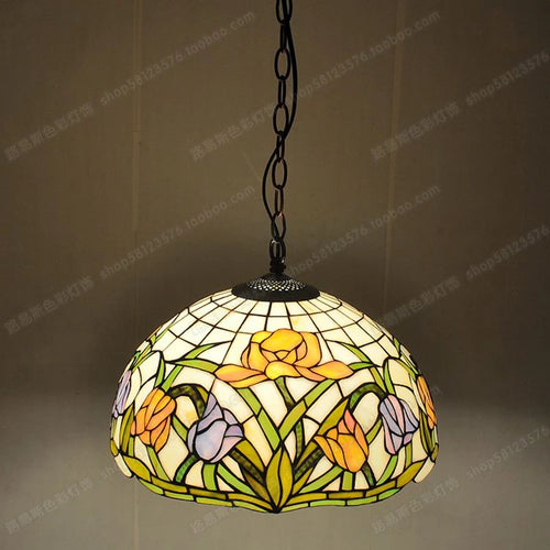 lustre en verre style antique pour restaurant et café - vue 3 sur 6