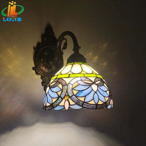 applique murale coeur style tiffany pour intérieur et extérieur - vue 3 sur 6