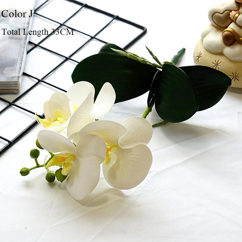 orchidée en latex luxe pour décoration mariage et événements - vue 9 sur 26