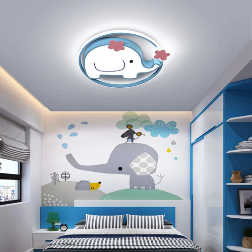 plafonnier éléphant mignon pour chambre d'enfant éclairage intérieur ludique - vue 5 sur 8