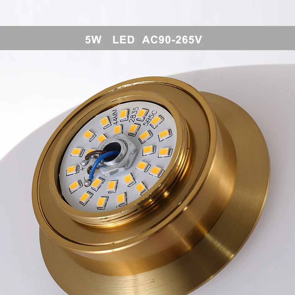 applique led nordique design moderne galet chambre escalier lumière - vue 4 sur 21