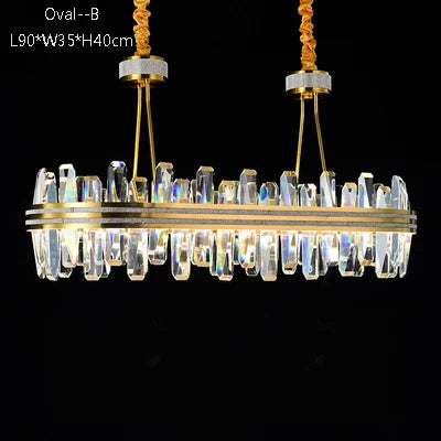 lustre en cristal rond design postmoderne pour un intérieur créatif - vue 10 sur 15