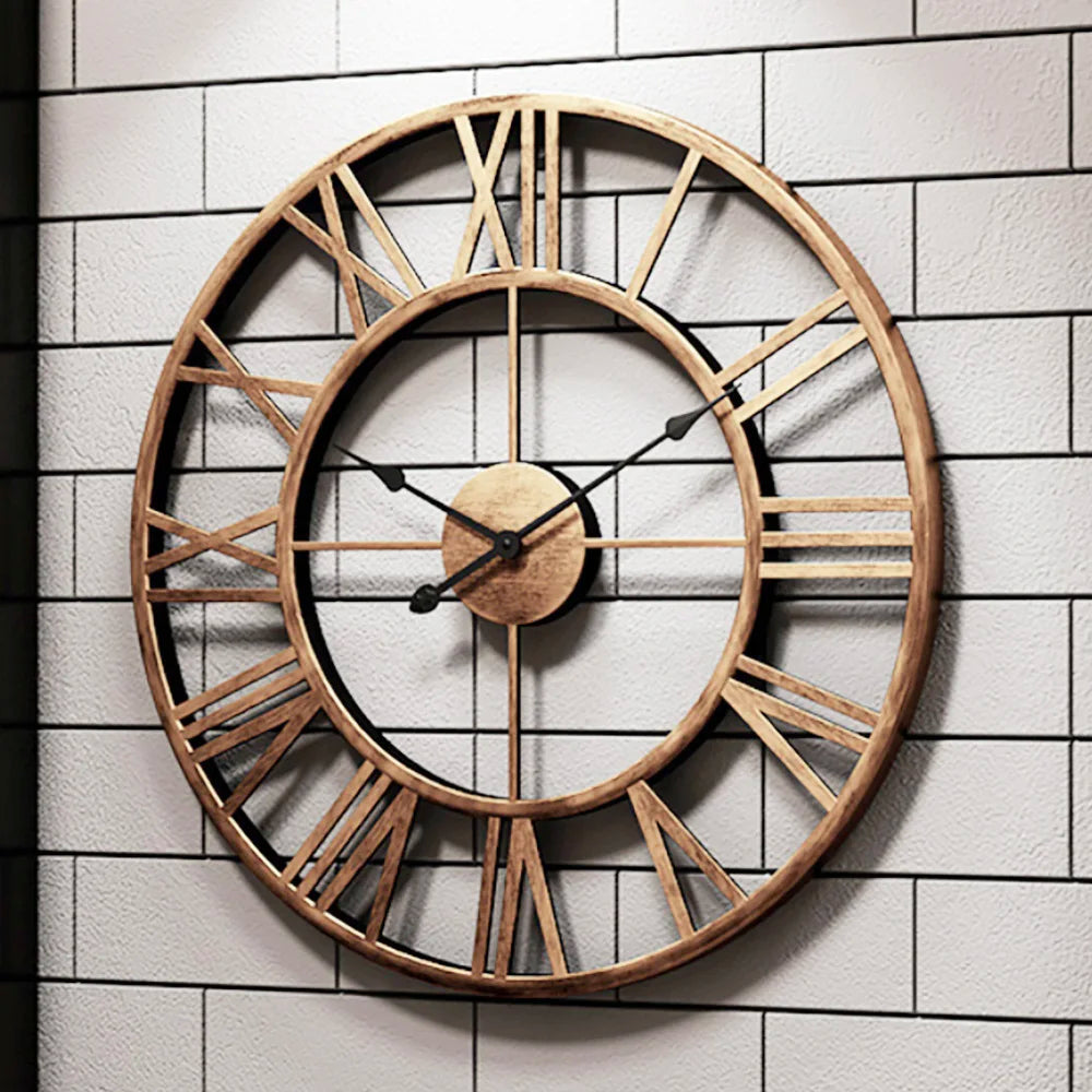 horloge murale design moderne en métal style 3D - vue 2 sur 10