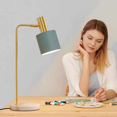 lampe de bureau led nordique réglable pour lecture et décoration - vue 4 sur 8