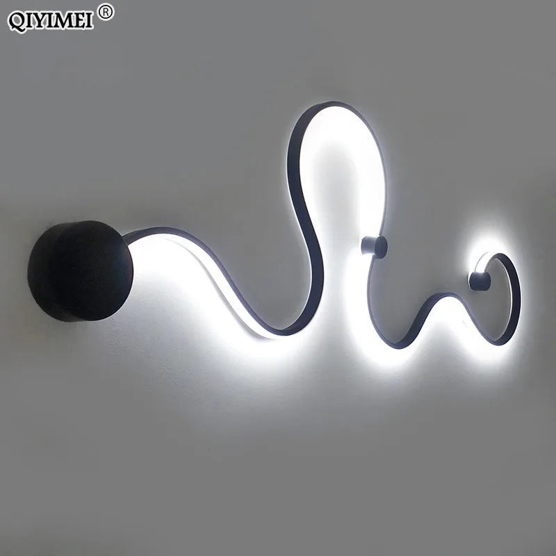 "applique murale moderne en acrylique et fer led décoration maison" - vue 2 sur 14