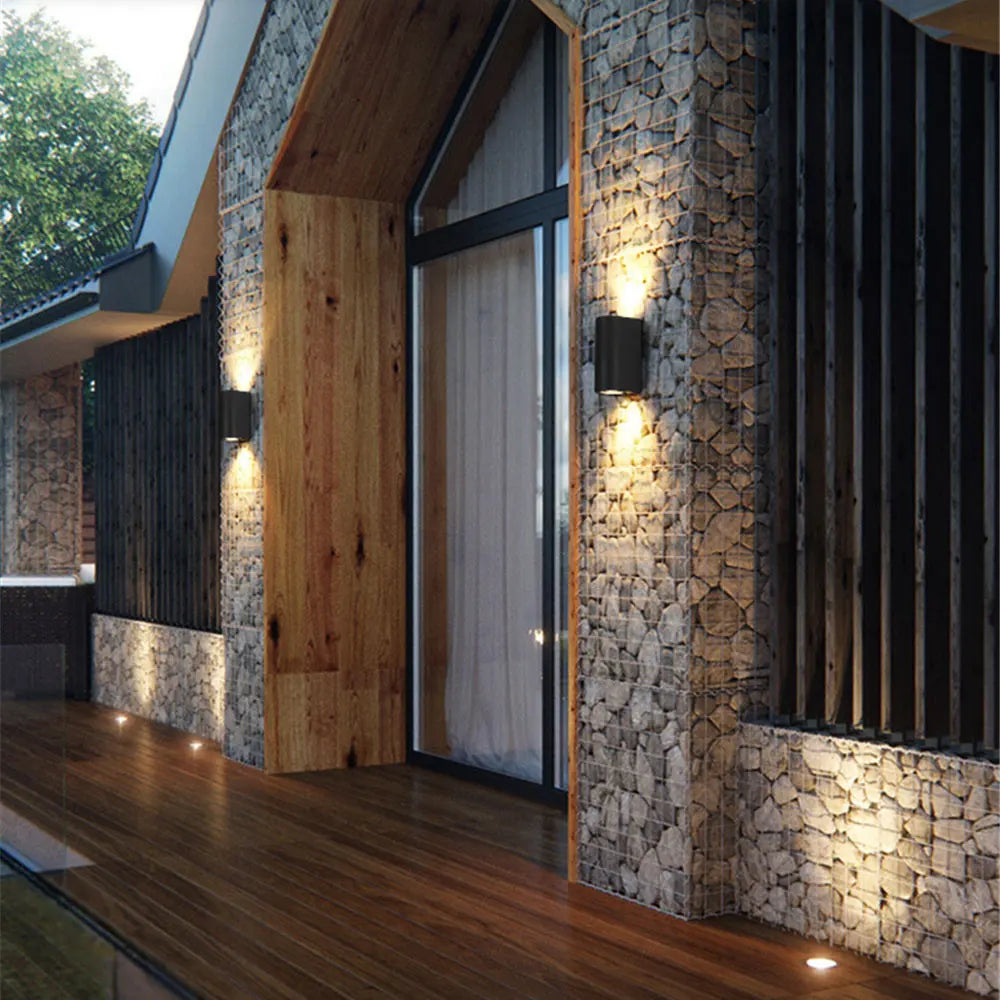 applique murale extérieure étanche à led pour jardin et terrasse - vue 2 sur 8