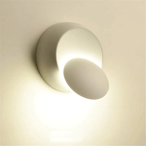 applique murale ronde rotative à led pour intérieur moderne - vue 3 sur 6