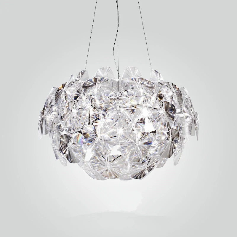gzmj moderne acrylique led suspension créatif suspension lampe à main - vue 2 sur 6