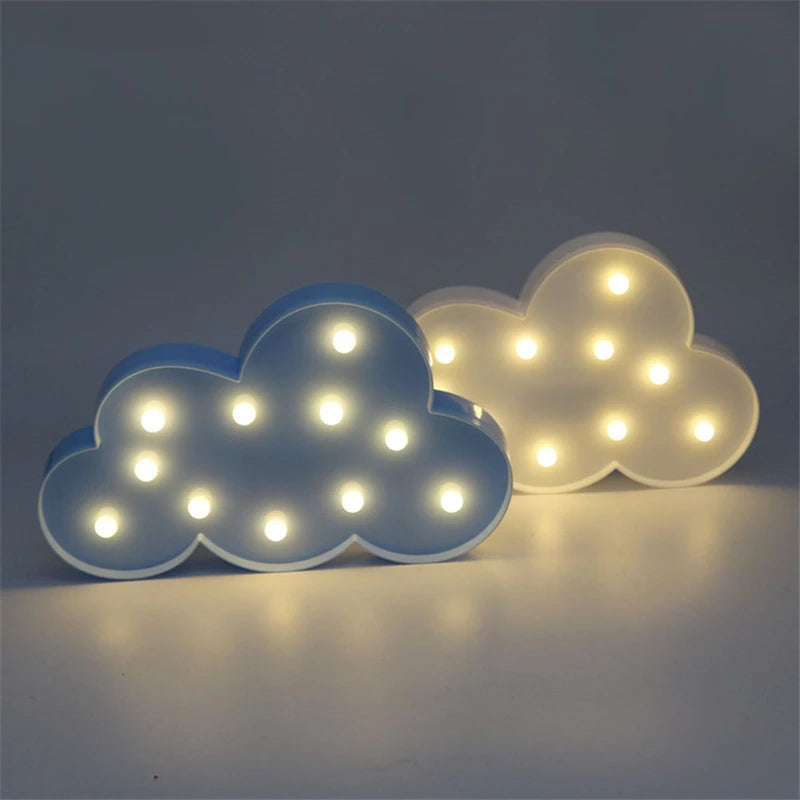 lampe led 3d nuage étoile lune veilleuse cadeau enfants décoration - vue 6 sur 16