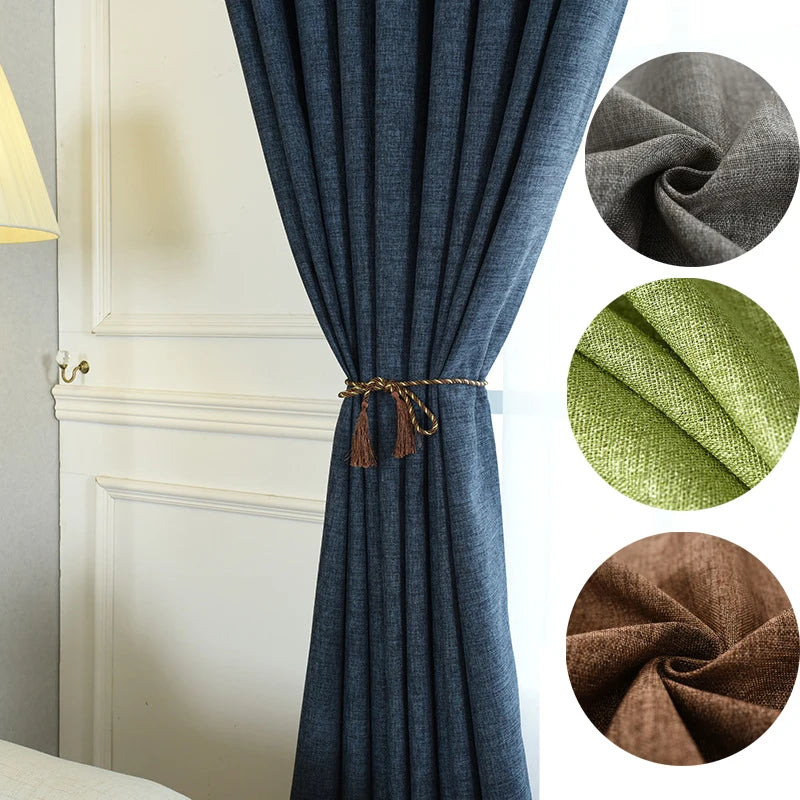 Rideau occultant moderne luxe grande hauteur salon chambre - vue 1 sur 10