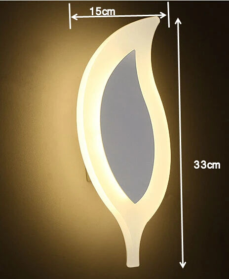 applique murale led moderne feuille surface montée pour décoration maison - vue 4 sur 6