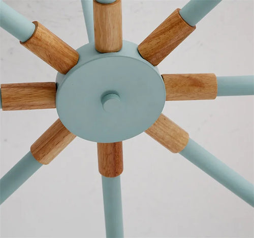 lustre à led design nordique pour éclairage suspendu moderne - vue 6 sur 17