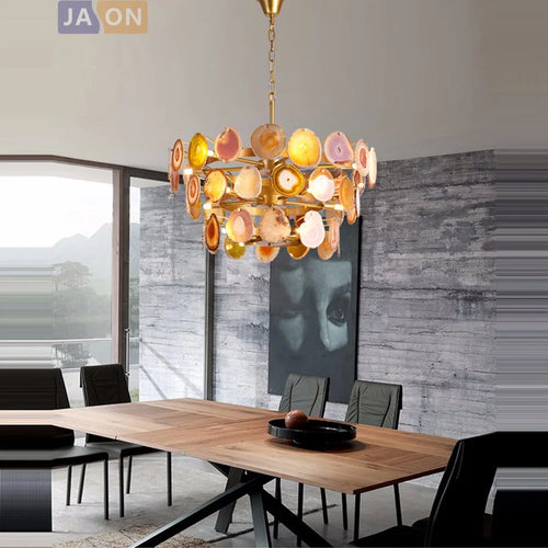 suspension design en agate de fer pour intérieur moderne - vue 4 sur 12