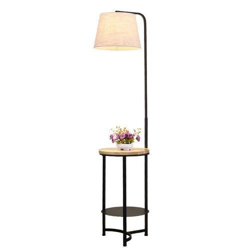 lampadaire en bois massif design moderne pour intérieur élégant - vue 12 sur 12