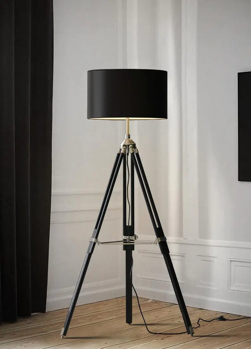 lampe à poser en bois massif style industriel créatif - vue 11 sur 10