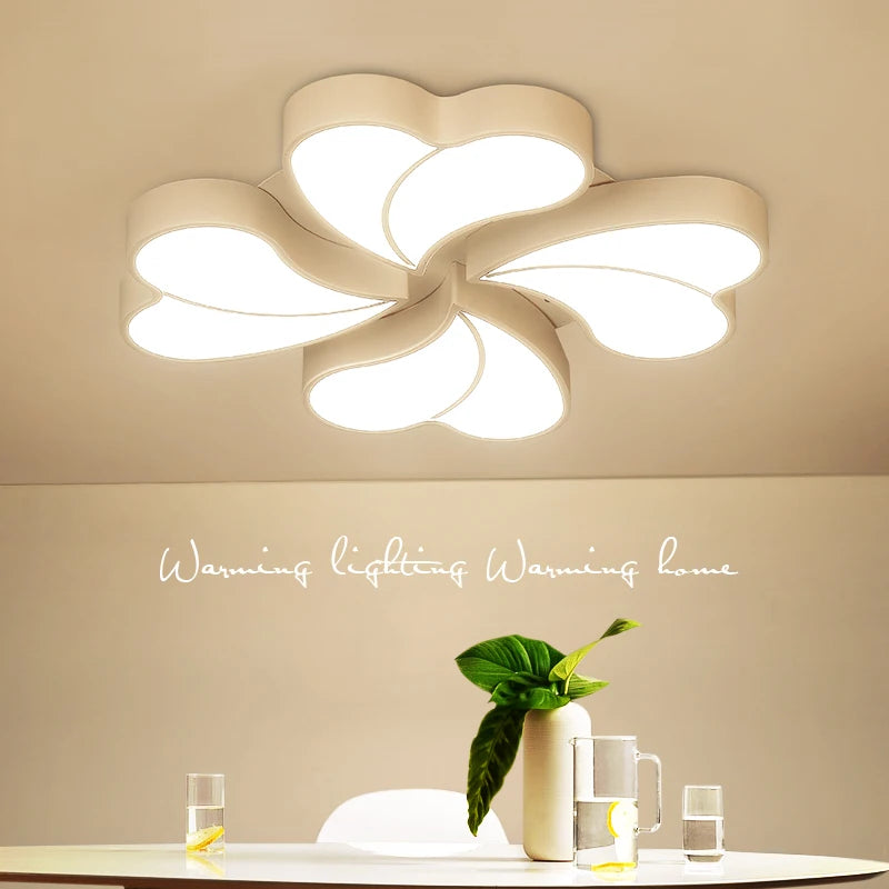 plafonnier led ultra fin moderne avec télécommande créative et personnelle - vue 5 sur 6