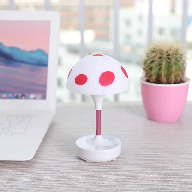 lampe de table tactile usb champignon led pour enfants - vue 3 sur 5