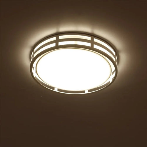 plafonnier led rond moderne en fer et acrylique - vue 6 sur 6
