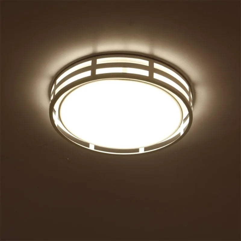 plafonnier led rond moderne en fer et acrylique - vue 5 sur 6