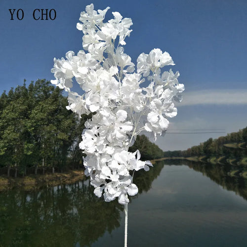 fleurs artificielles hortensia gypsophile pour décoration mariage - vue 5 sur 15