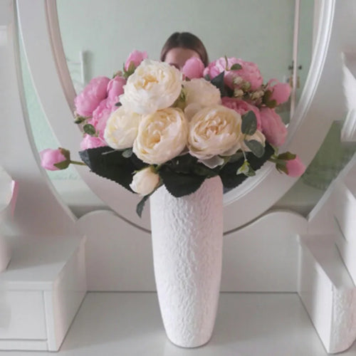 beau bouquet de fleurs artificielles pour mariage et décoration - vue 4 sur 13
