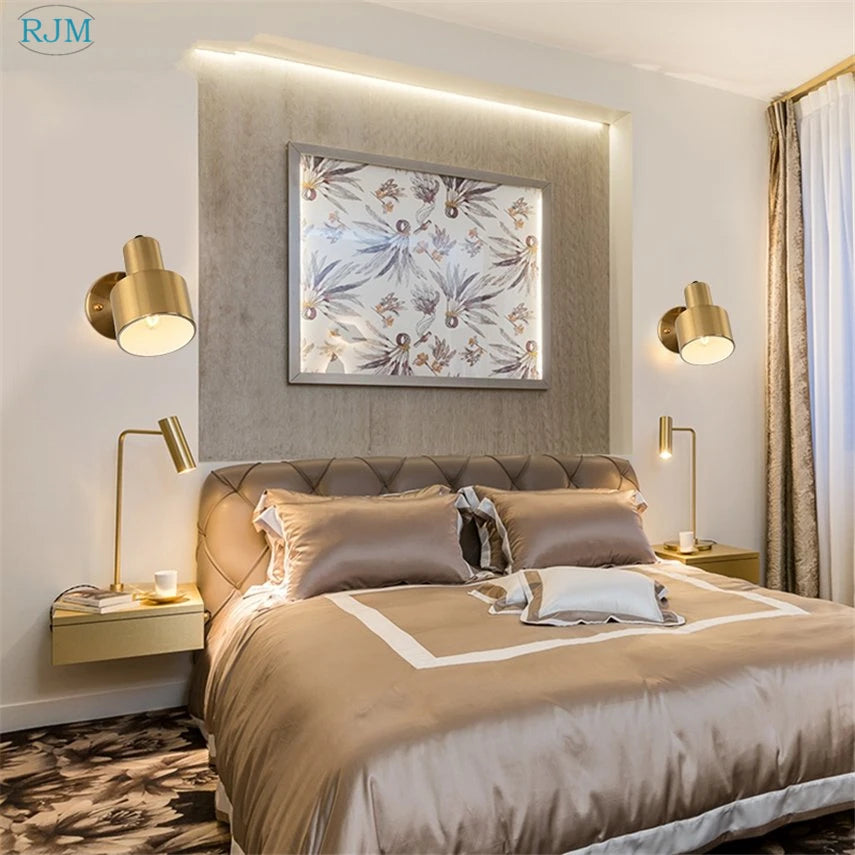 Applique murale led fer nordique moderne simple - vue 5 sur 6