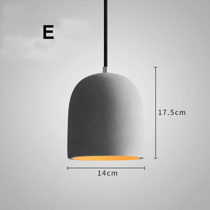 gzmj suspension industriel luminaire vintage ciment pour bar café - vue 13 sur 13