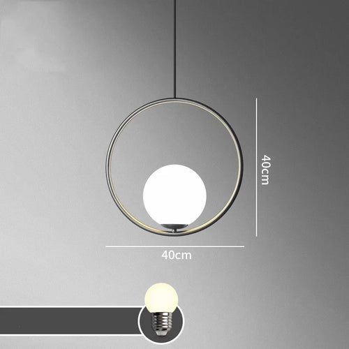 lustre à led rétro en verre pour décoration intérieure - vue 14 sur 13
