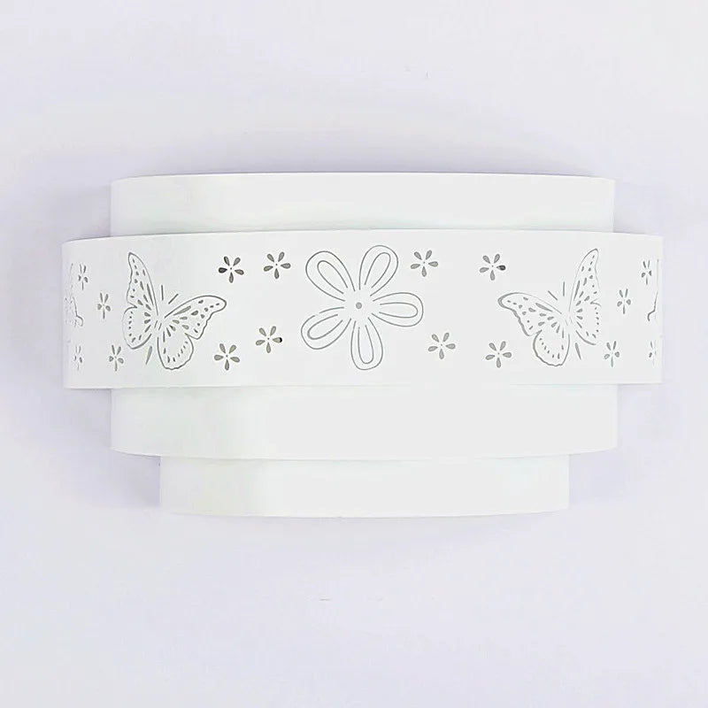 applique murale moderne décorative en forme de fleur papillon - vue 3 sur 4
