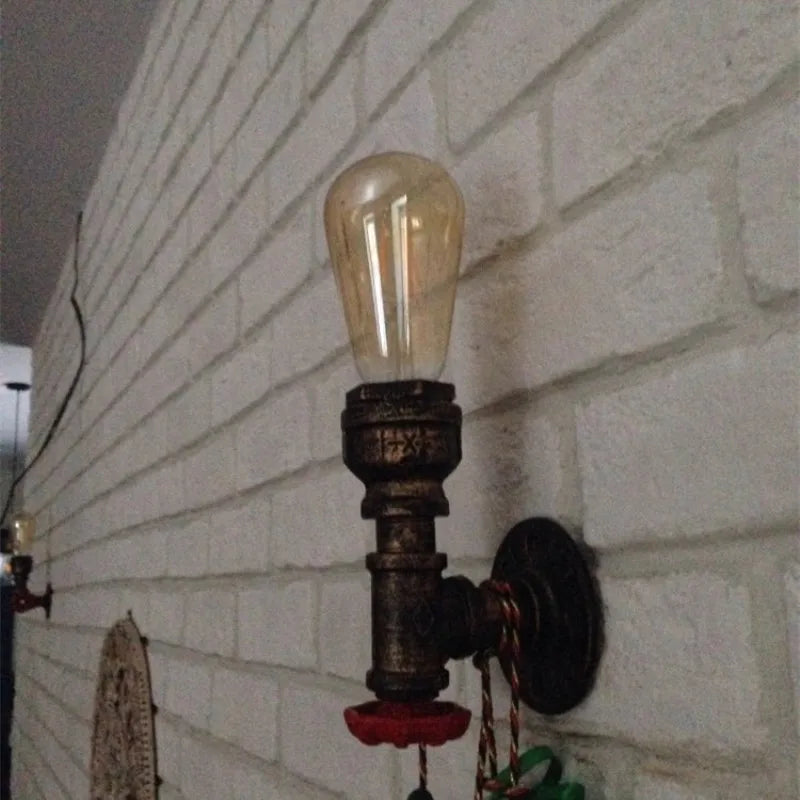 applique murale vintage industrielle gzmj loft wandlamp - vue 5 sur 7