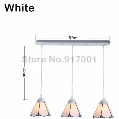 3 Heads Colorful Glass LED Pendant Lamps Light,Bedroom Suspension Hanging Ceiling Lamp - vue 28 sur 30
